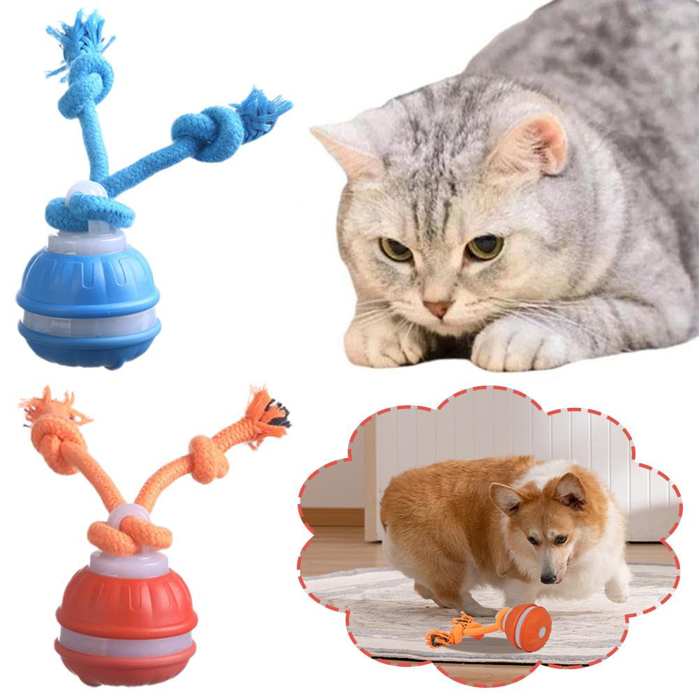 Automatic Moving Dog Ball - Intelligenter wiederaufladbarer Hundeball, interaktives Hundespielzeug mit