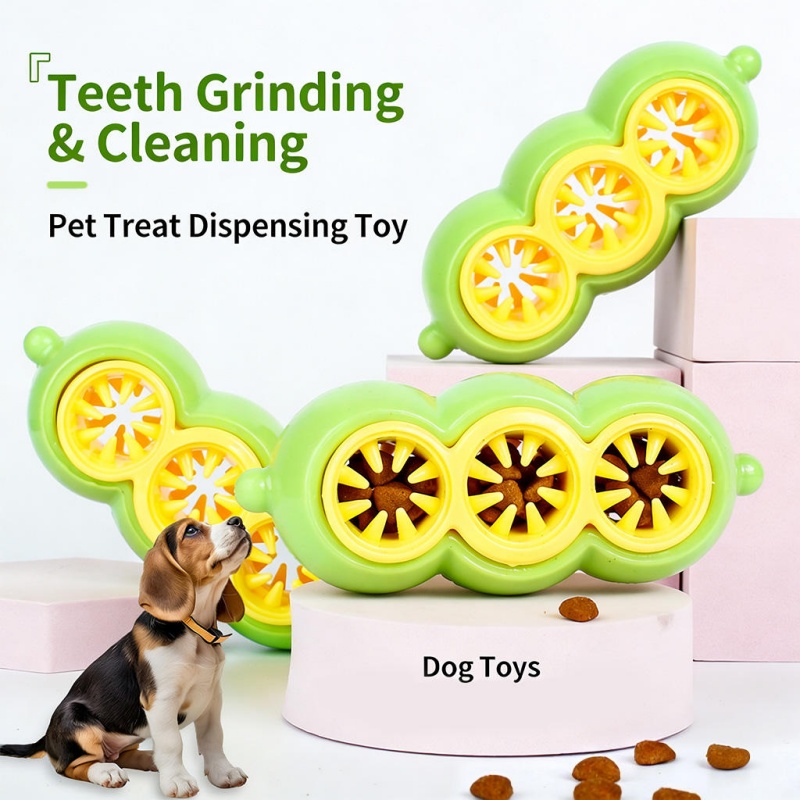 Rubber Treat Dispensing Dog Toy - Interaktiver Leckerli-Spender Hundekau-Spielzeug, Robust & Bissfest